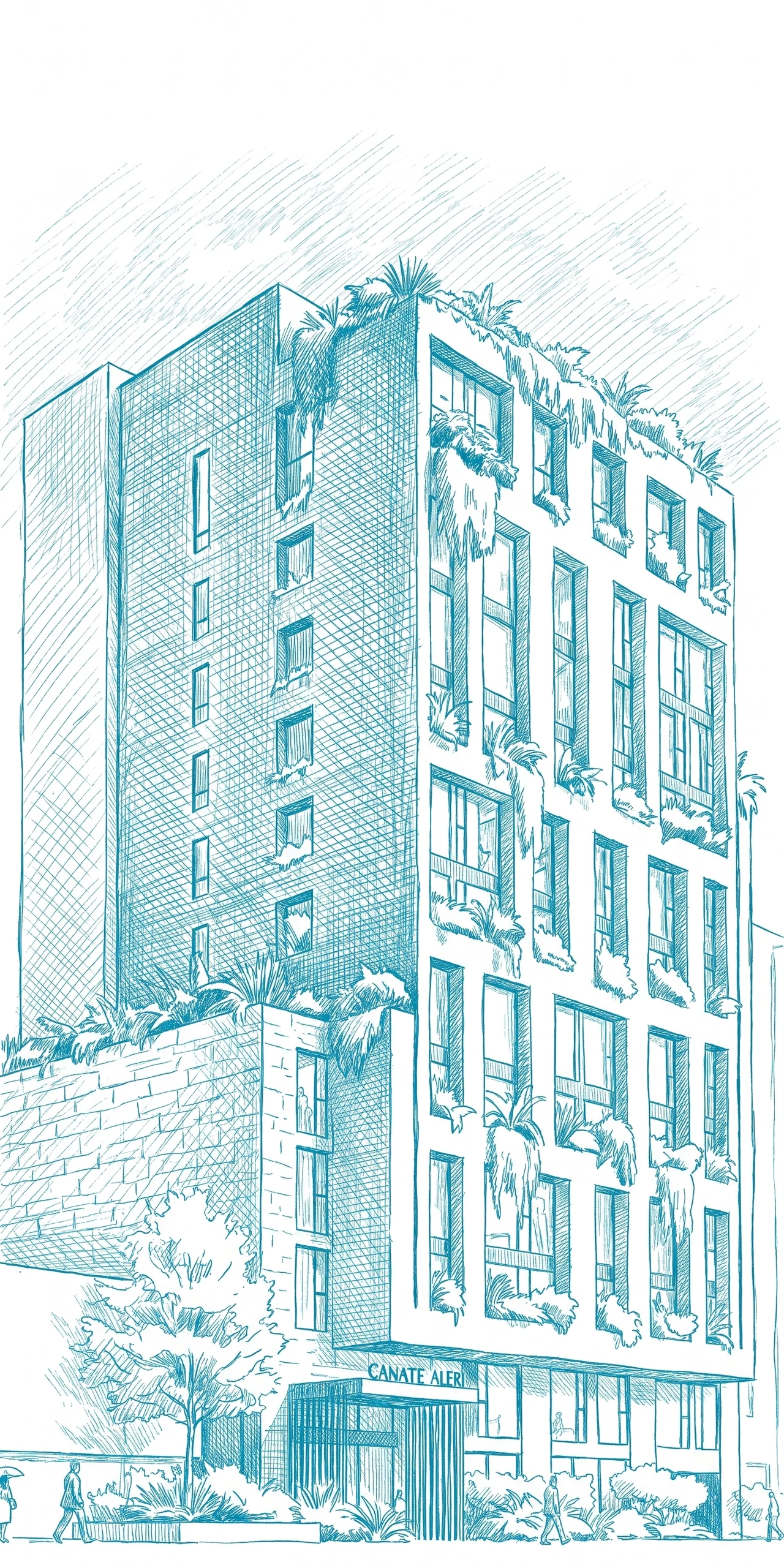 Casa de Arte Antiguo Country sketch